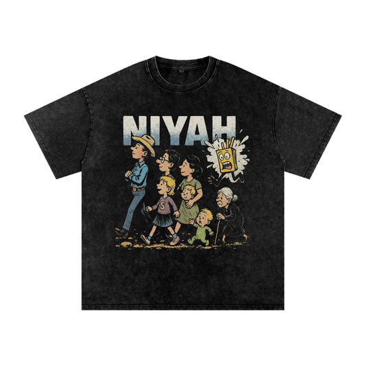 Acid Wash Oversize T-Shirt - 250 GSM - Niyah